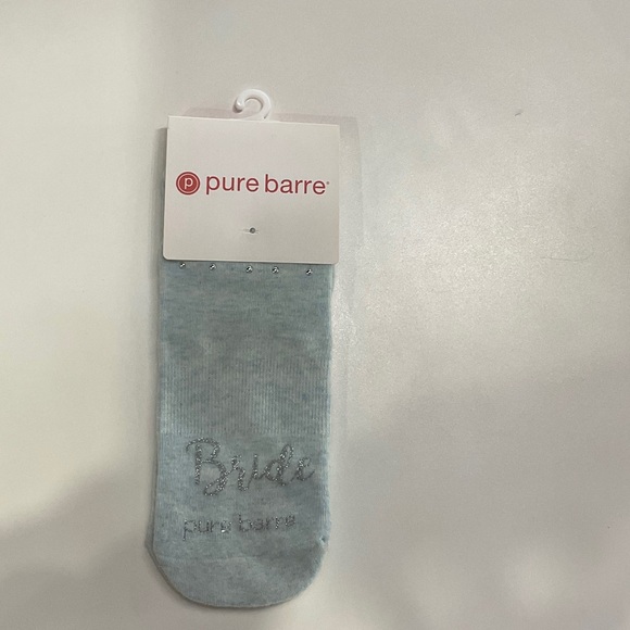 Pure Barre Bride Grip Socks - Soft Blue - Picture 1 of 3